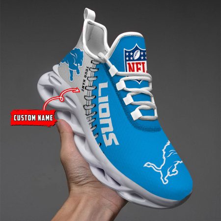 Detroit Lions NFL Max Soul Shoes Sneakers For Men And Women