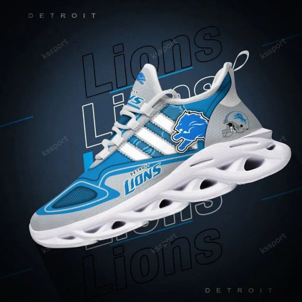 Detroit Lions NFL Max Soul Shoes Sneakers For Men And Women