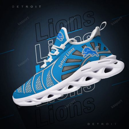Detroit Lions NFL Max Soul Shoes Sneakers For Men And Women