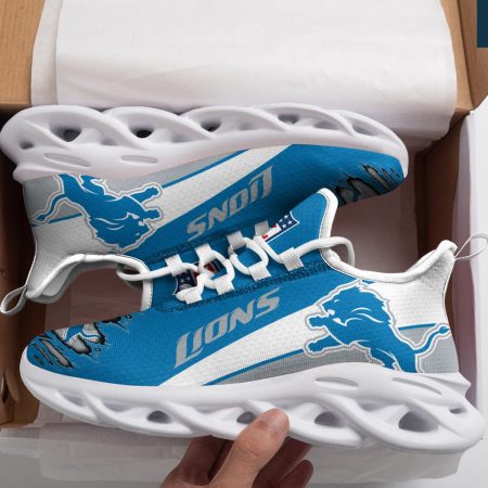 Detroit Lions NFL Max Soul Shoes Sneakers For Men And Women