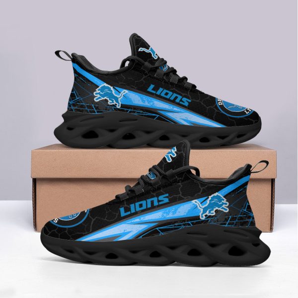 Detroit Lions NFL Max Soul Shoes Sneakers For Men And Women