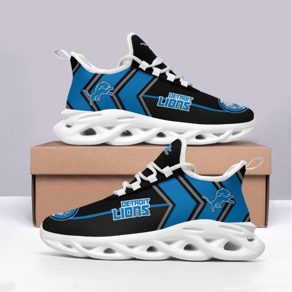 Detroit Lions NFL Max Soul Shoes Sneakers For Men And Women