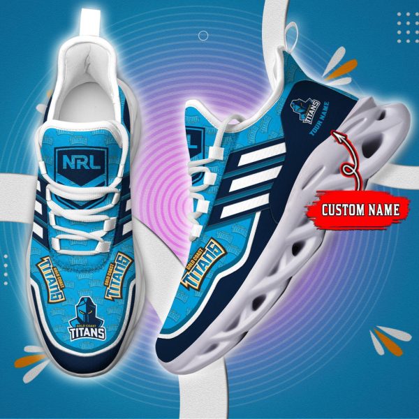 Gold Coast Titans Max Soul Shoes Sneakers For Men And Women