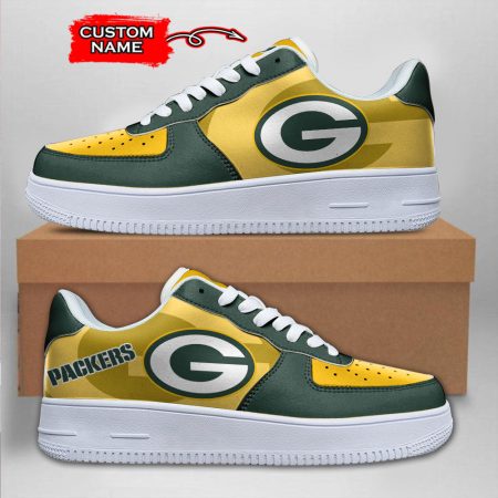 Green Bay Packers NFL Air Low-Top Sneakers Shoes For Men And Women