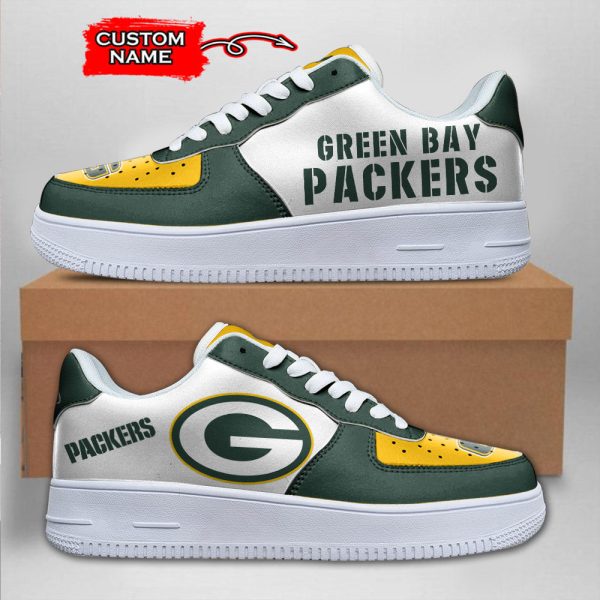 Green Bay Packers NFL Air Low-Top Sneakers Shoes For Men And Women