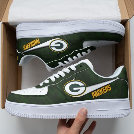 Green Bay Packers NFL Air Low-Top Sneakers Shoes For Men And Women