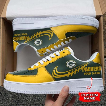 Green Bay Packers NFL Air Low-Top Sneakers Shoes For Men And Women