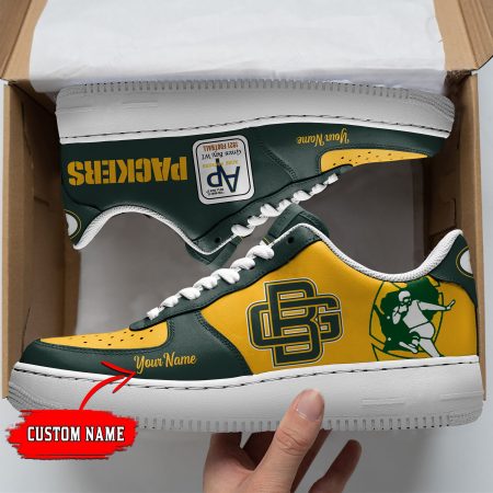 Green Bay Packers NFL Air Low-Top Sneakers Shoes For Men And Women