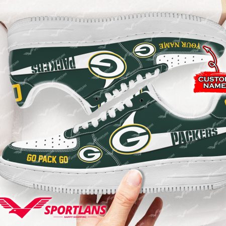 Green Bay Packers NFL Air Low-Top Sneakers Shoes For Men And Women