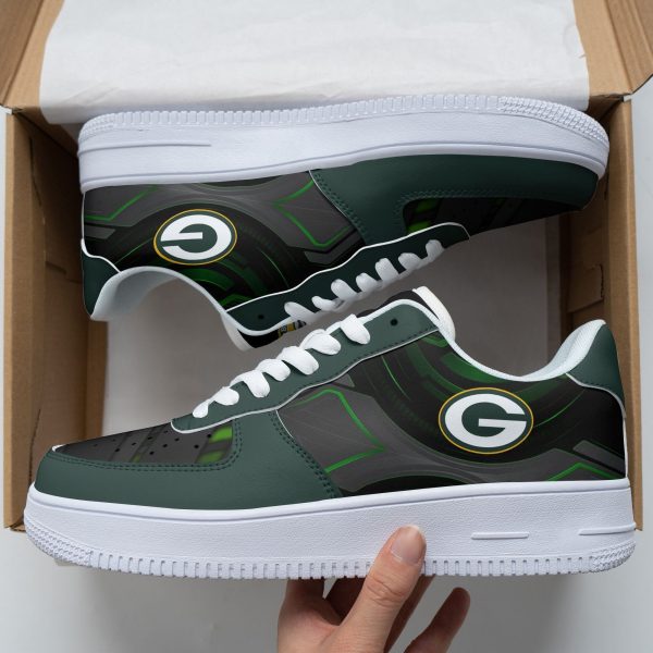 Green Bay Packers NFL Air Low-Top Sneakers Shoes For Men And Women