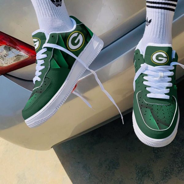 Green Bay Packers NFL Air Low-Top Sneakers Shoes For Men And Women