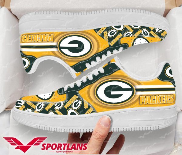 Green Bay Packers NFL Air Low-Top Sneakers Shoes For Men And Women