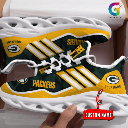 Green Bay Packers NFL Max Soul Shoes Sneakers For Men And Women