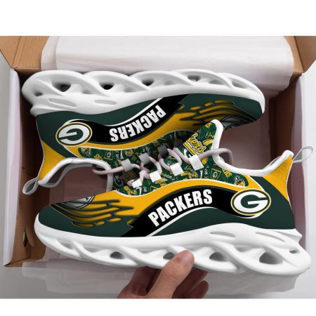 Green Bay Packers NFL Max Soul Shoes Sneakers For Men And Women