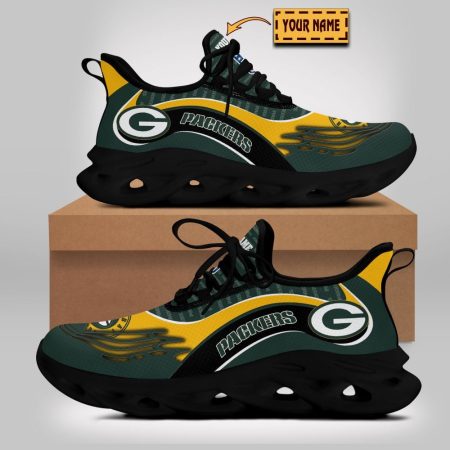 Green Bay Packers NFL Max Soul Shoes Sneakers For Men And Women