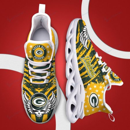 Green Bay Packers NFL Max Soul Shoes Sneakers For Men And Women