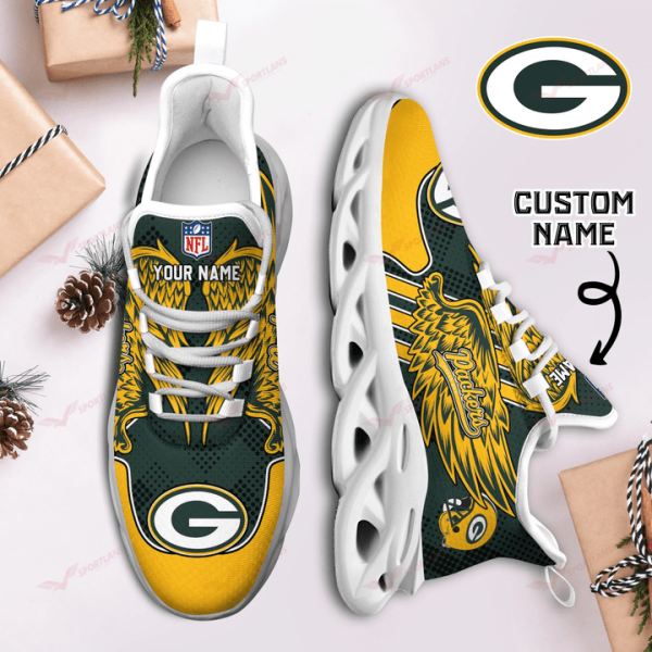 Green Bay Packers NFL Max Soul Shoes Sneakers For Men And Women