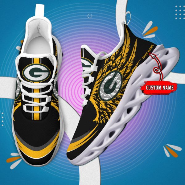 Green Bay Packers NFL Max Soul Shoes Sneakers For Men And Women