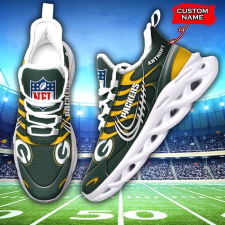 Green Bay Packers NFL Max Soul Shoes Sneakers For Men And Women