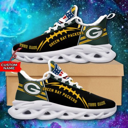 Green Bay Packers NFL Max Soul Shoes Sneakers For Men And Women