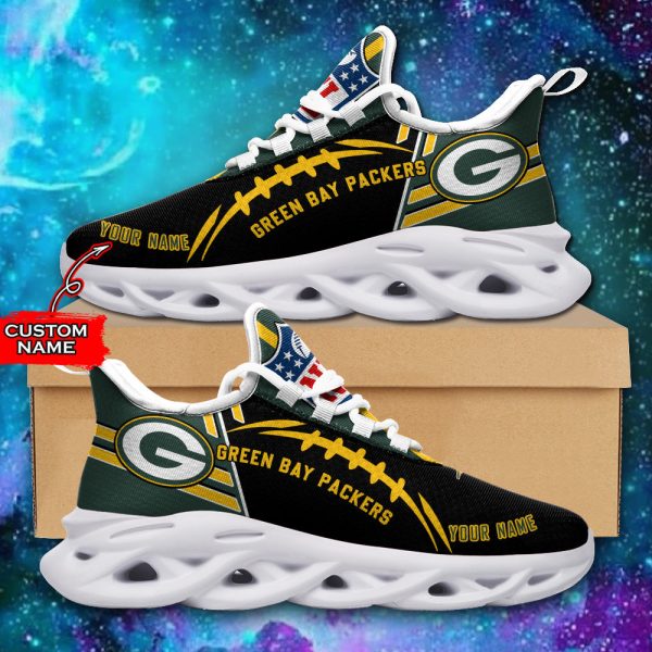 Green Bay Packers NFL Max Soul Shoes Sneakers For Men And Women