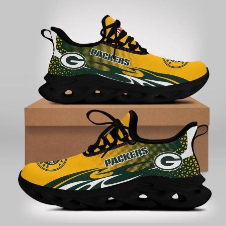 Green Bay Packers NFL Max Soul Shoes Sneakers For Men And Women