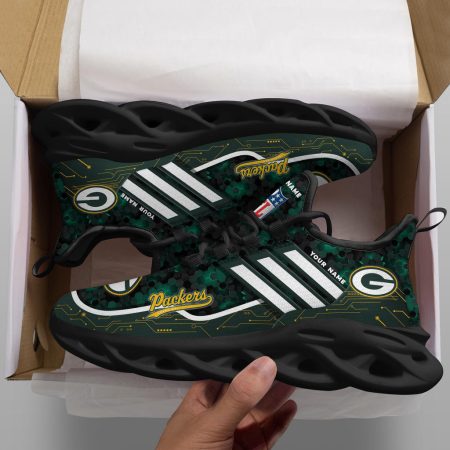 Green Bay Packers NFL Max Soul Shoes Sneakers For Men And Women