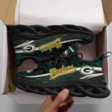 Green Bay Packers NFL Max Soul Shoes Sneakers For Men And Women