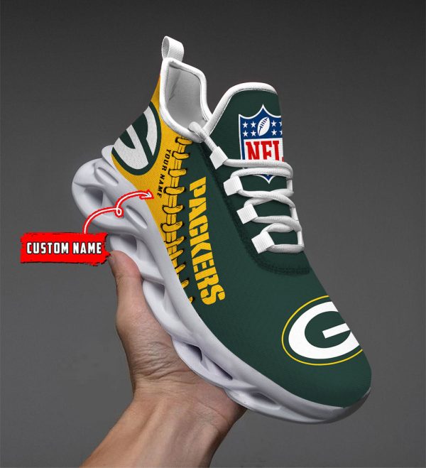 Green Bay Packers NFL Max Soul Shoes Sneakers For Men And Women