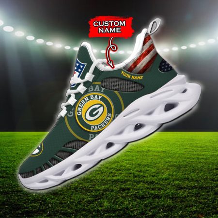 Green Bay Packers NFL Max Soul Shoes Sneakers For Men And Women