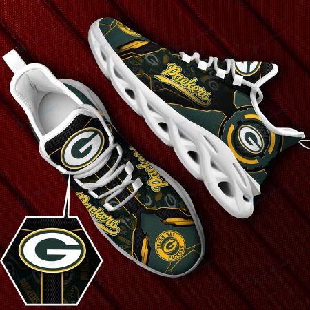 Green Bay Packers NFL Max Soul Shoes Sneakers For Men And Women