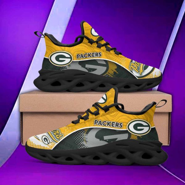 Green Bay Packers NFL Max Soul Shoes Sneakers For Men And Women