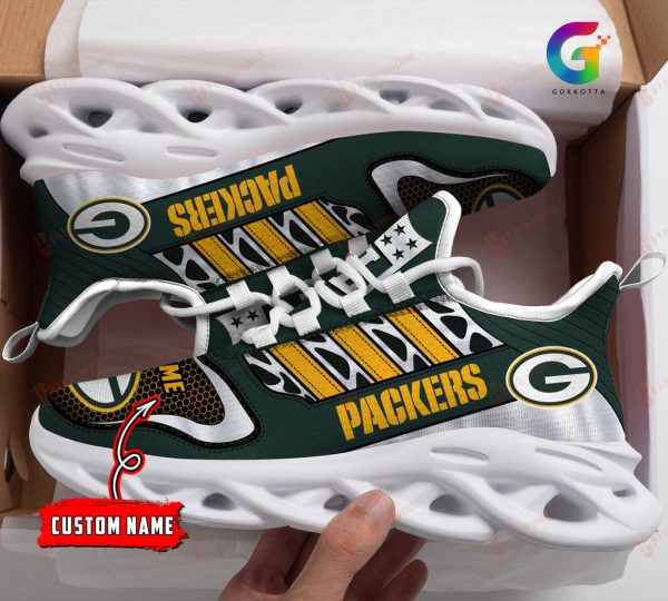 Green Bay Packers NFL Max Soul Shoes Sneakers For Men And Women