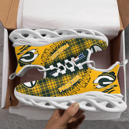 Green Bay Packers NFL Max Soul Shoes Sneakers For Men And Women