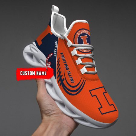 Illinois Fighting Illini Max Soul Shoes Sneakers For Men And Women