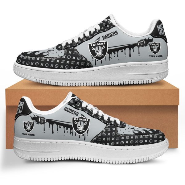 Las Vegas Raiders NFL Air Low-Top Sneakers Shoes For Men And Women