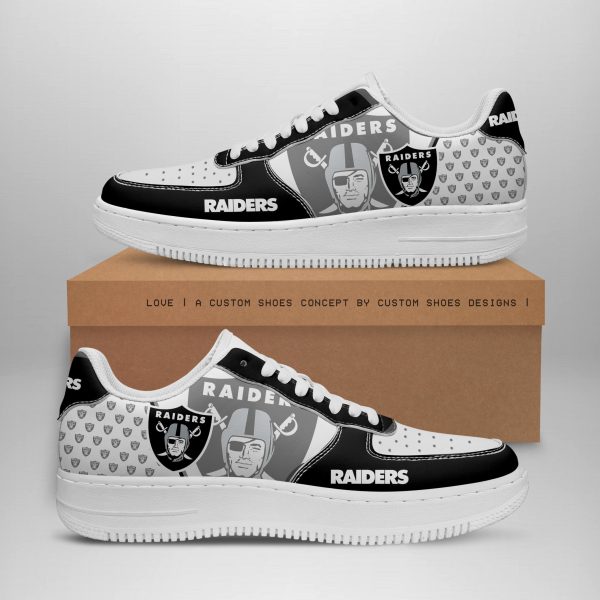 Las Vegas Raiders NFL Air Low-Top Sneakers Shoes For Men And Women