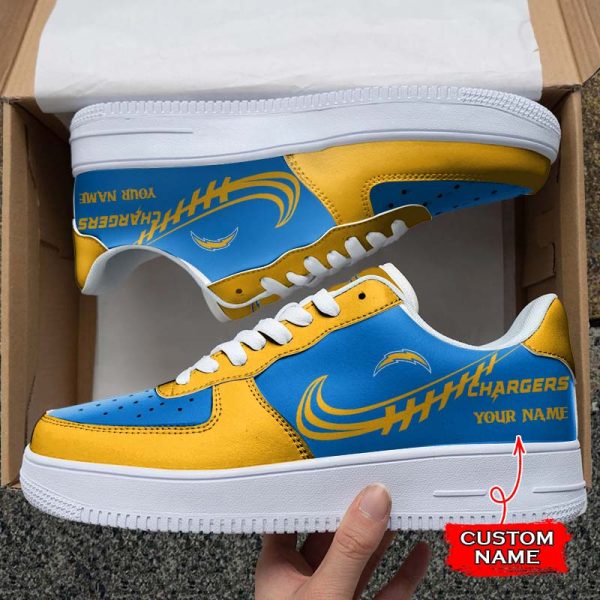 Los Angeles Chargers NFL Air Low-Top Sneakers Shoes For Men And Women
