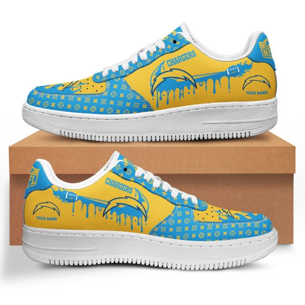 Los Angeles Chargers NFL Air Low-Top Sneakers Shoes For Men And Women