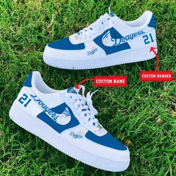 Los Angeles Dodgers MLB Air Low-Top Sneakers Shoes For Men And Women
