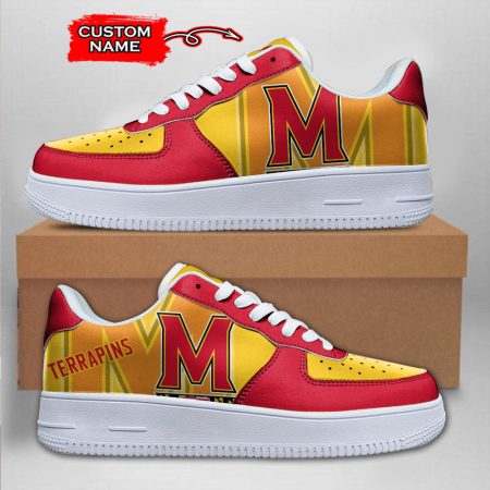 Maryland Terrapins NCAA Air Low-Top Sneakers Shoes For Men And Women