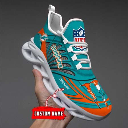 Miami Dolphins Max Soul Shoes Sneakers For Men And Women