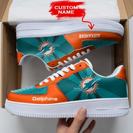 Miami Dolphins NFL Air Low-Top Sneakers Shoes For Men And Women