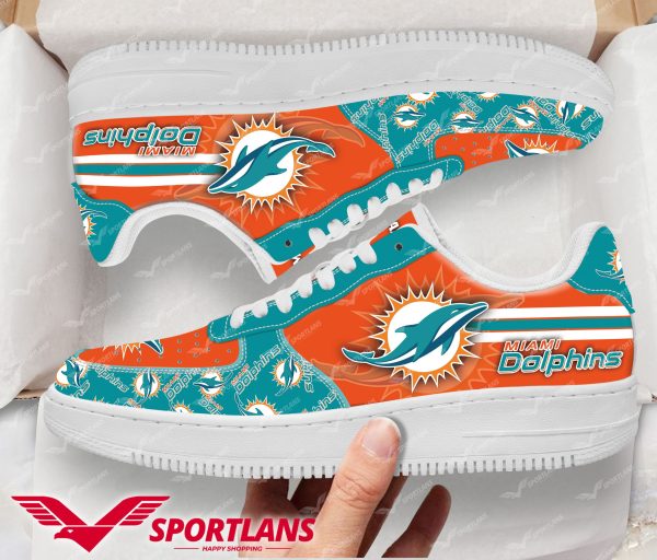 Miami Dolphins NFL Air Low-Top Sneakers Shoes For Men And Women