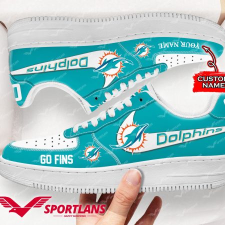 Miami Dolphins NFL Air Low-Top Sneakers Shoes For Men And Women