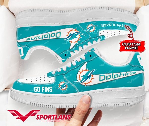 Miami Dolphins NFL Air Low-Top Sneakers Shoes For Men And Women