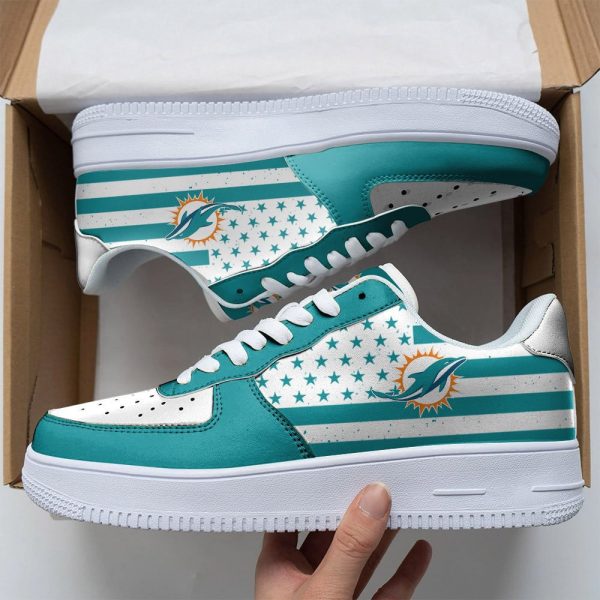 Miami Dolphins NFL Air Low-Top Sneakers Shoes For Men And Women