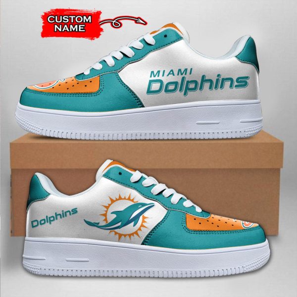 Miami Dolphins NFL Air Low-Top Sneakers Shoes For Men And Women