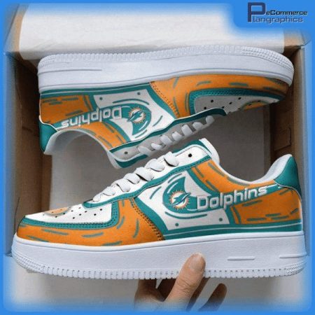 Miami Dolphins NFL Air Low-Top Sneakers Shoes For Men And Women