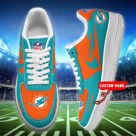 Miami Dolphins NFL Air Low-Top Sneakers Shoes For Men And Women